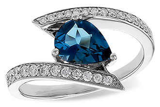 A283-74036: LDS RG 1.04 LONDON BLUE TOPAZ 1.28 TGW (8x6MM)