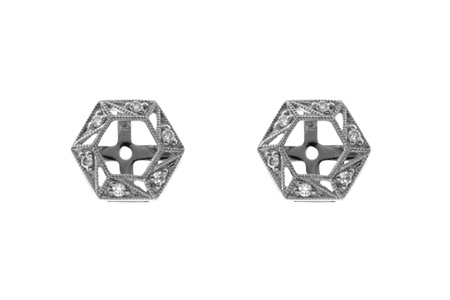 D009-26745: EARRING JACKETS .08 TW (FOR 0.50-1.00 CT TW STUDS)