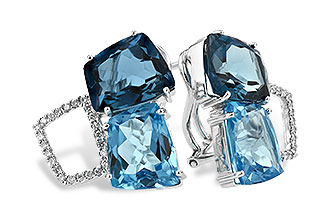 G197-39544: EARR 10.80 BLUE TOPAZ 11.00 TGW