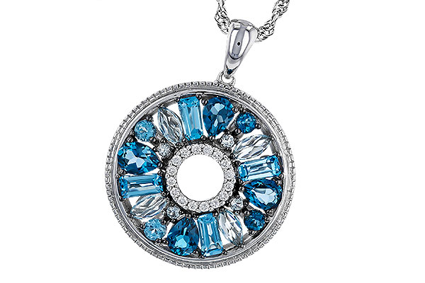 G283-76763: NECKLACE 1.67 BLUE TOPAZ 1.72 TGW