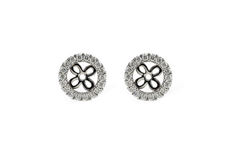 H196-49472: EARRING JACKETS .24 TW (FOR 0.75-1.00 CT TW STUDS)