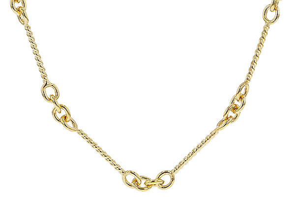 H283-73108: TWIST CHAIN (16IN, 0.8MM, 14KT, LOBSTER CLASP)