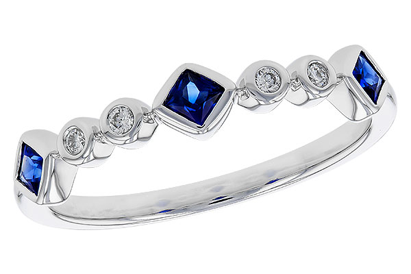 H283-77644: LDS WED RG .25 SAPPHIRE .30 TGW