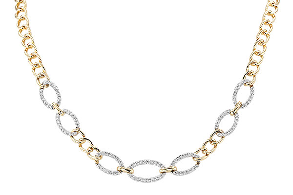 M282-84044: NECKLACE 1.12 TW (17")(INCLUDES BAR LINKS)