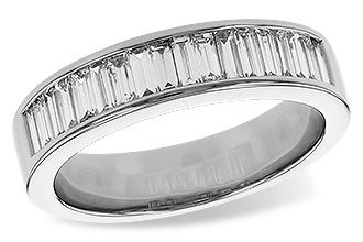 M283-73162: LDS DIA WED RG .70 TW BAGUETTES